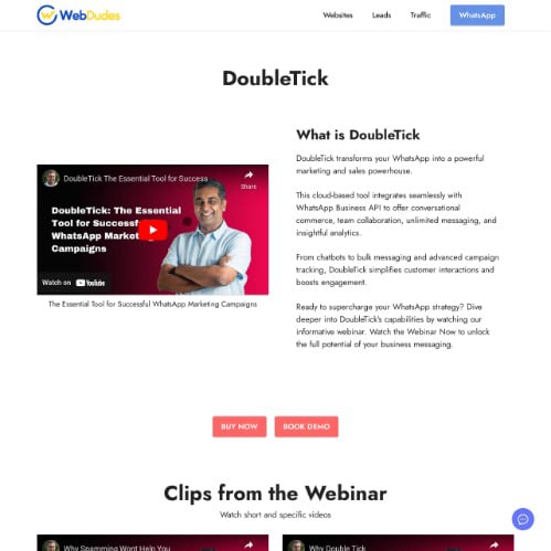 DoubleTick Product Page