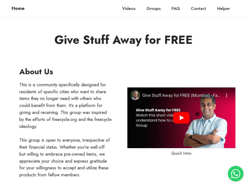 Give Stuff Away for FREE